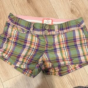 American Eagle Outfitters Plaid Women's Cargo Shorts